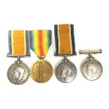 WW1 British Medals: War Medal to 78646 Pte G Evans, DLI. No ribbon: War Medal to 190597 Gnr.
