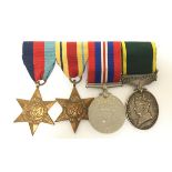 WW2 British Medal Group to 4451486 Pte Little, Durham Light Infantry comprising of 1939-45 Star,