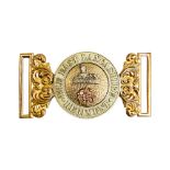 Victorian era British Army Belt Buckle for the East Lancashshire Regiment. Each half numbered "6".