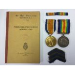 WW1 British War and Victory medal to 209619 Pnr RJ Farmer,