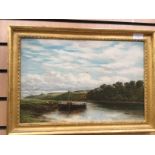 English School (19th Century) Horingham on the Trent, oil on board, 45 x 29 cms, signed lower right,