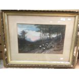 Three Victorian lithographs with highlights; Falkenberg 1885, a pair and R.