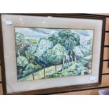 A 20th Century school, possibly South African landscape, signed Ewan' 43,