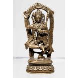 HEVAJRAbronze,Tibet, 18th century,H: 12,5 cmHevajra in two-armed 'Heruka' form, with his right