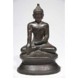 SITTING BUDDHAbronze,birma, 11-12th centuryH: 24 cmA rare and beautiful 11th-12th Century Burmese