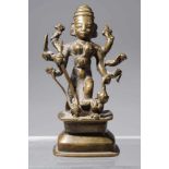 MAHISHASUR MARDINI MOTHER GODDESS DURGAbronzeSouth-India, 18th centuryH: 16 cm Functioning as an