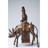 TANG PERIOD POET TU FU RIDING A DONKEY' CENSERbronze,China , Kangxi DynastyH: 26 cm