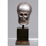 CHITIPATI SKULLsilver,mongolia, 19th centuryH: 6 cmChitipati skull maybe of a mask with several