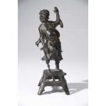 BRONZE STATUE OF LI TIEGUAIbronze,China, 18th century or earlier,H: 19 cmOne of 8 immortals, as