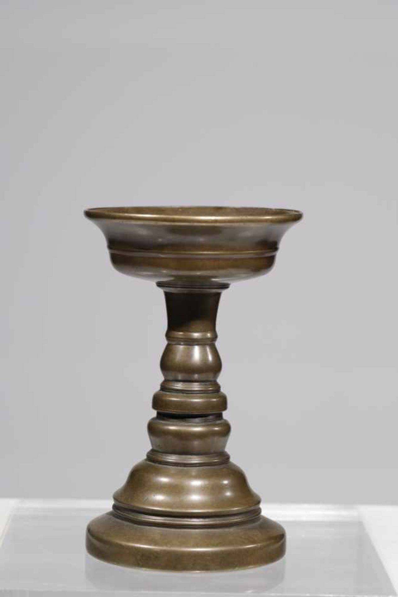 OILLAMPbronze,Tibet, 18th century,H: 11,5 cm