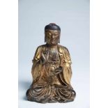 BUDDHAwood cared and restgilded,South-China, 18th centuryH: 16 cm