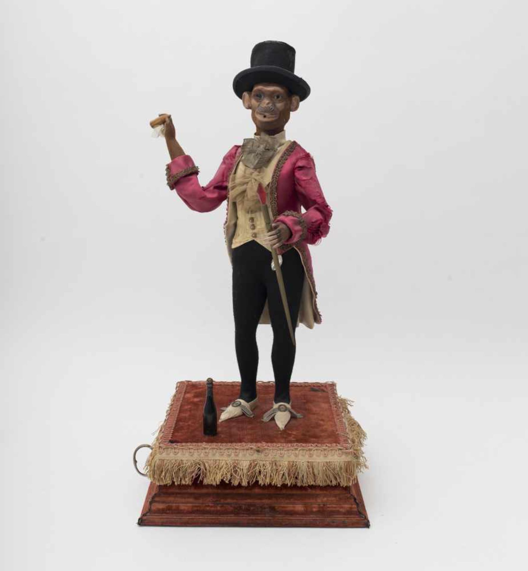 The DANDY FUMEUR  ROULLET DECAMPS style automaton, depicting a person with a smoking monkey’s