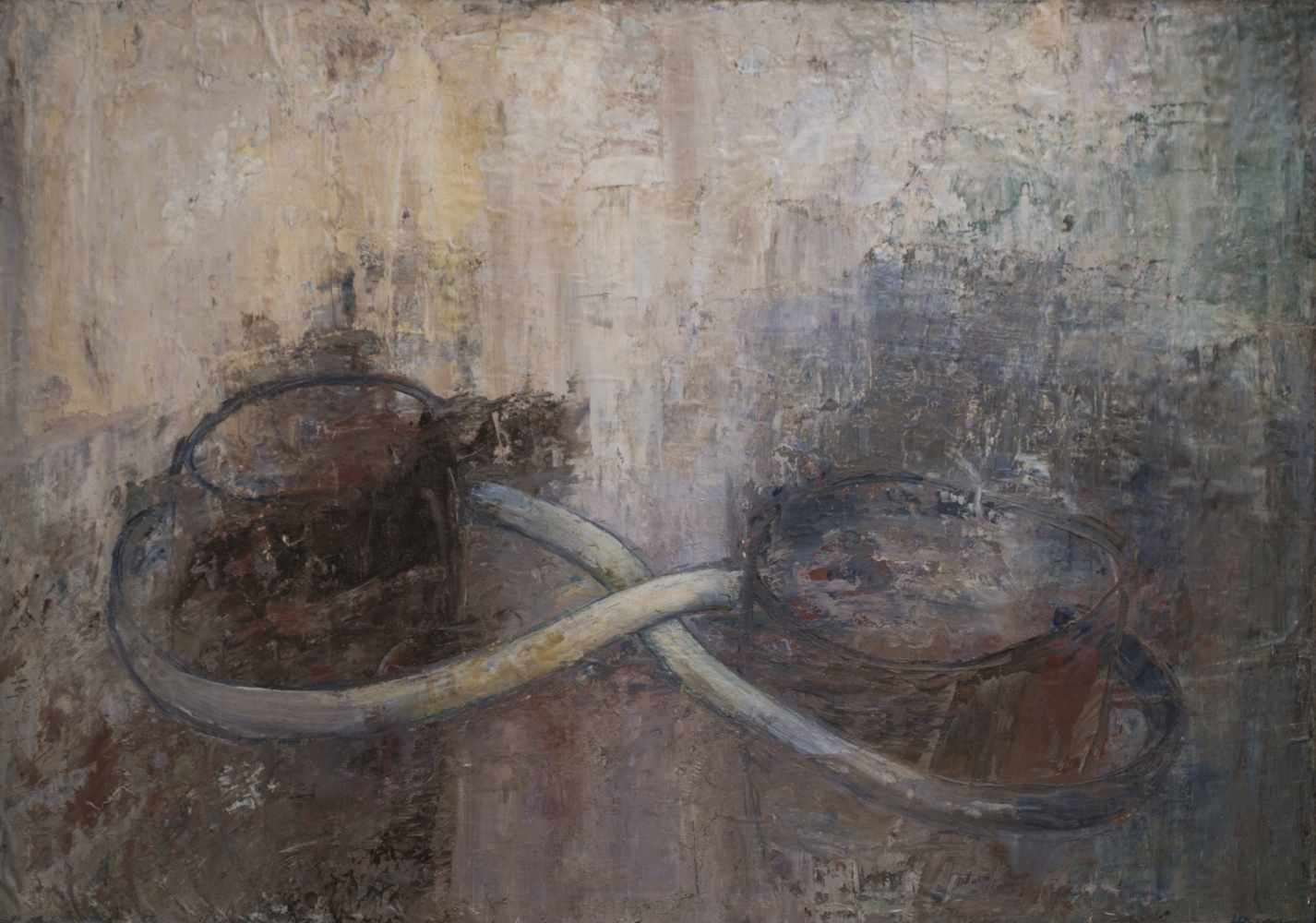 Hugo Pauwels (1955) Abstract painting Oil on canvas, signed and dated 'H Pauwels' at bottom right.