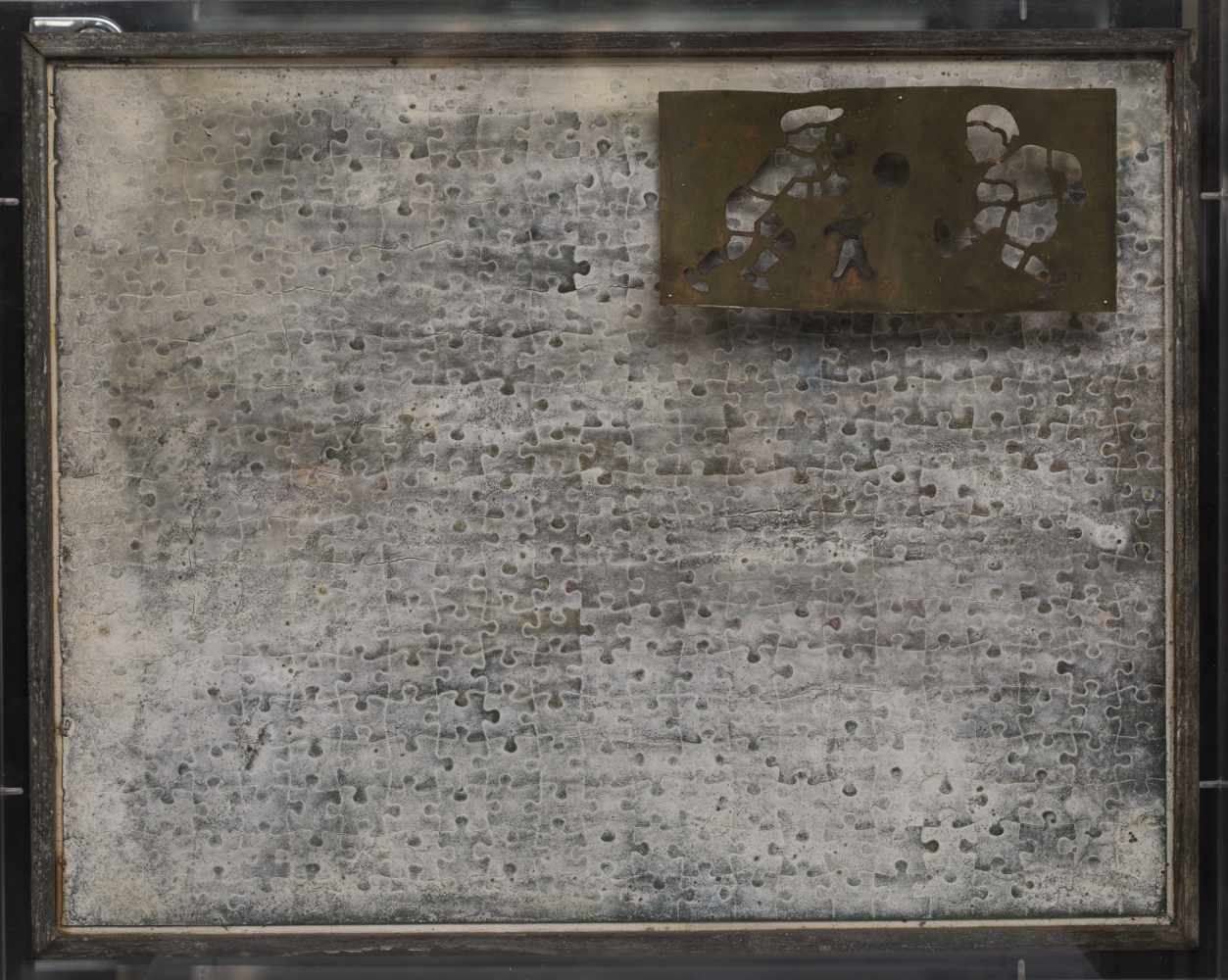 Jean Pierre Temmerman (1957) Untitled Mixed and puzzle technique on panel under plexiglass. Under