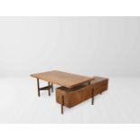 Pierre Jeanneret (1896-1967) Detachable desk, ca. 1957-58 Teakwood and teak veneer desk, with