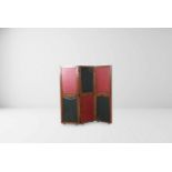 Pierre Jeanneret (1896-1967) Folding screen, 1956 Double-sided teakwood folding screen with three