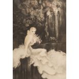 Louis Icart (1888-1950)Elegant womanAquatint on paper signed 'Louis Icart' at lower right, with a