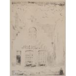 James Ensor (1860-1949)"Drankhuis in Tonze Vrouwtje"Drypoint print on paper, signed 'J. Ensor' at