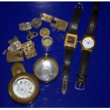 Mixed Lot Of Watch Parts/Oddments