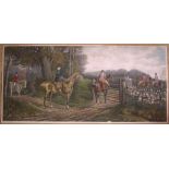 Fores Hand Coloured Hunting Print, Painted By Cecil Boult, Engraved By H. Papprill, Dated 1885,