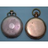 2 Gents Pocket Watches Comprising An 0,800 Silver Cased RECTA Movement Watch With W. Lennartz-