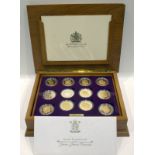 Royal Mint Queen Elizabeth II Golden Jubilee Coin Collection In Fitted Wooden Box With Paperwork