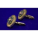 Pair Of Caithness Millefiori Set Silver Cufflinks, Fully Hallmarked