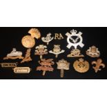 Military Interest, Collection Of Cap Badges To Include Signals, The Welch, Lincolnshire, East Surr