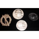 Collection Of Four German Nazi Badges, Probably Later Reproductions