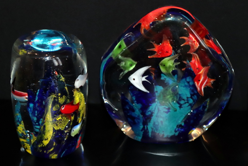 4 Murano Glass Aquarium Paperweights - Image 2 of 3