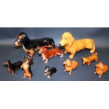 Collection Of Eight Beswick Dachshund Figures + 1 Other