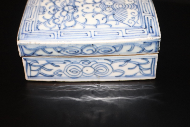 Antique Chinese Blue & White Porcelain Trinket Box And Cover, Ming Period. 3 x 4 Inches - Image 3 of 5