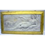 George III Large Carved Carrara Marble Chimneypiece