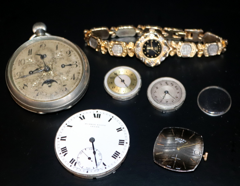 Collection Of Watch Movements To Included A Pocket Watch