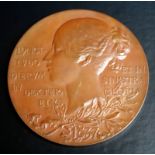Large Queen Victoria diamond Jubilee Bronze Medallion 1897