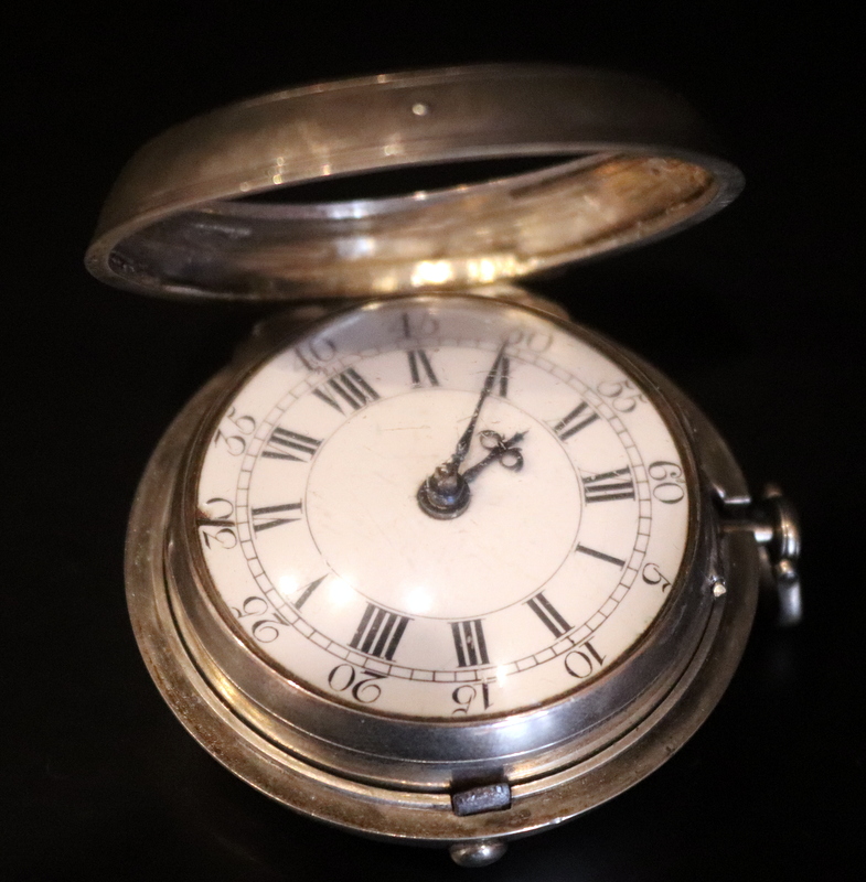 George III, Thomas Shilling, Silver Pair Cased Fusee Pocket Watch