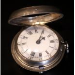 George III, Thomas Shilling, Silver Pair Cased Fusee Pocket Watch