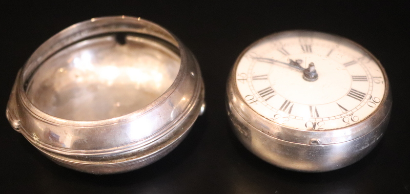 George III, Thomas Shilling, Silver Pair Cased Fusee Pocket Watch - Image 2 of 9