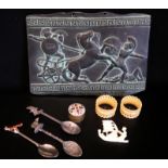 Small Mixed Lot Of Collectables Comprising A Greek Decorative Plaque