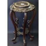 Chinese Urn Stand, Height 28 Inches