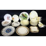 Box Of Misc Pottery And Collectables, Comprising Cabinet Plates, Cups, saucers etc