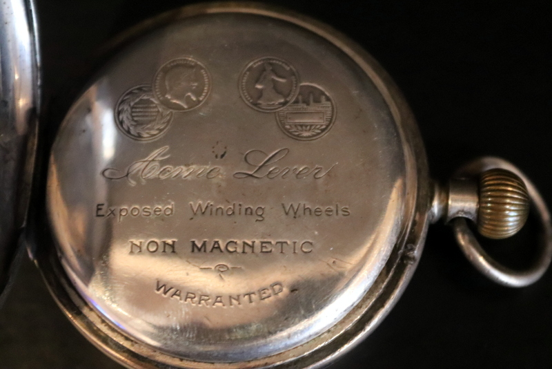 Gents Silver Pocket Watch, Acme Lever H Samuel Manchester, Exposed Winding Wheels - Image 3 of 3