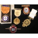 Mixed Lot Of Medals Etc. To Include Silver Past Chairman Poulton Le Fylde Forty One Club