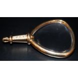 18ct Gold & Diamond Spy/Magnifying Glass, Chunky 18ct Gold Frame