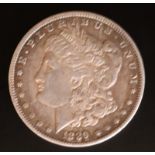 1921-O Silver Dollar, American Silver Morgan Dollar