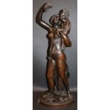 CLAUDE MICHEL CLODION 1738-1814 A large 19th Century patinated bronze of Venus