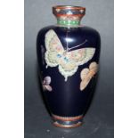 A baluster cloisonné-enamel vase, Probably By Ota Shunjiro (Tamura I, 1864-1931)