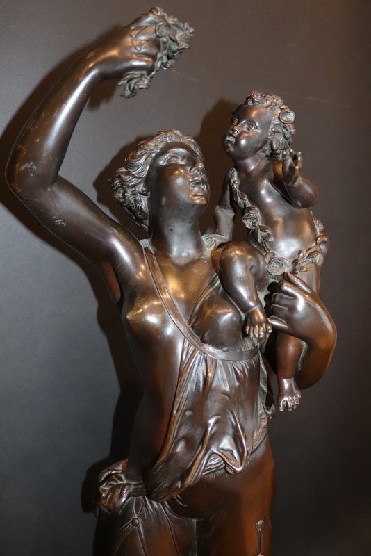 CLAUDE MICHEL CLODION 1738-1814 A large 19th Century patinated bronze of Venus - Image 3 of 8