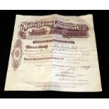 North British Locomotive Co Ltd, Certificate Of Preference Stock Dated July 1936