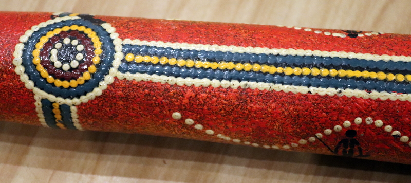 Aboriginal Didgeridoo, Decorated In Vibrant Colours With - Image 5 of 8